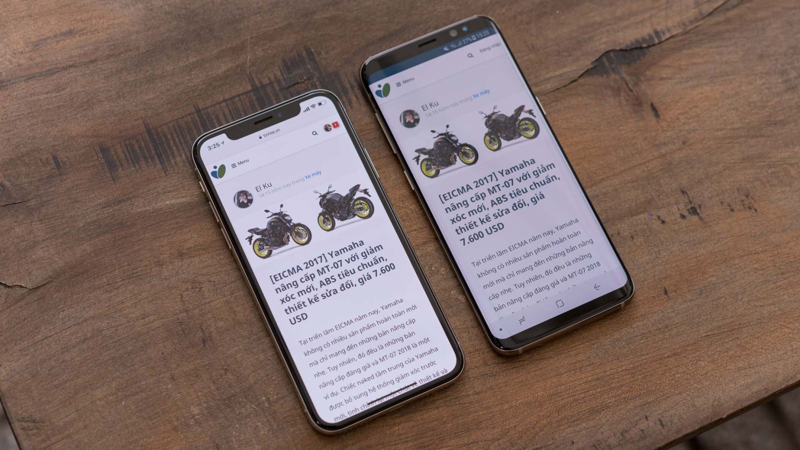 Samsung Galaxy S8 vs iPhone X