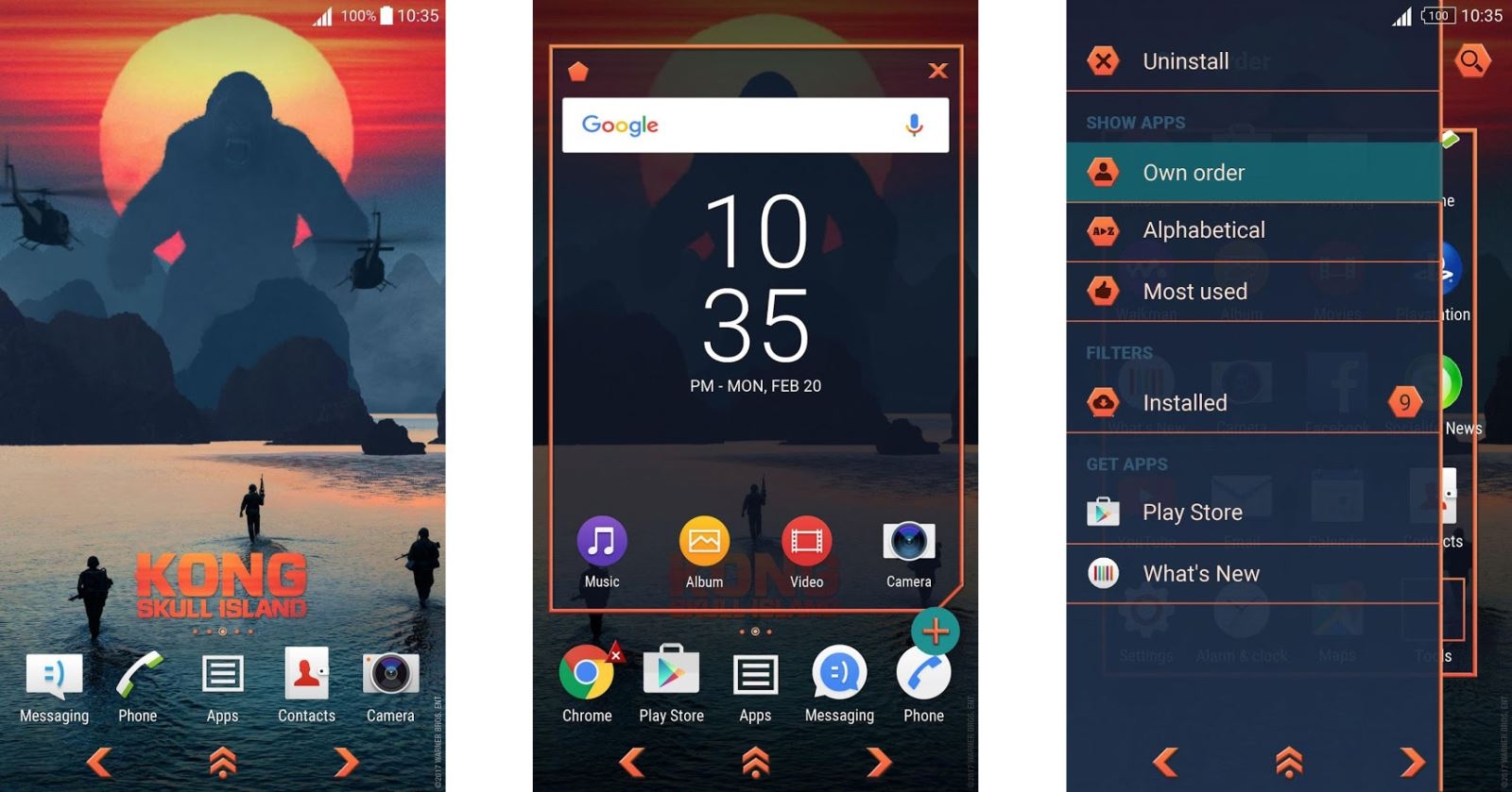 Tải về Xperia Theme KONG: Skull Island cho điện thoại Sony