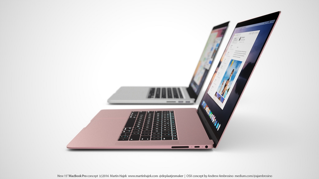 macbook pro 2016 hồng