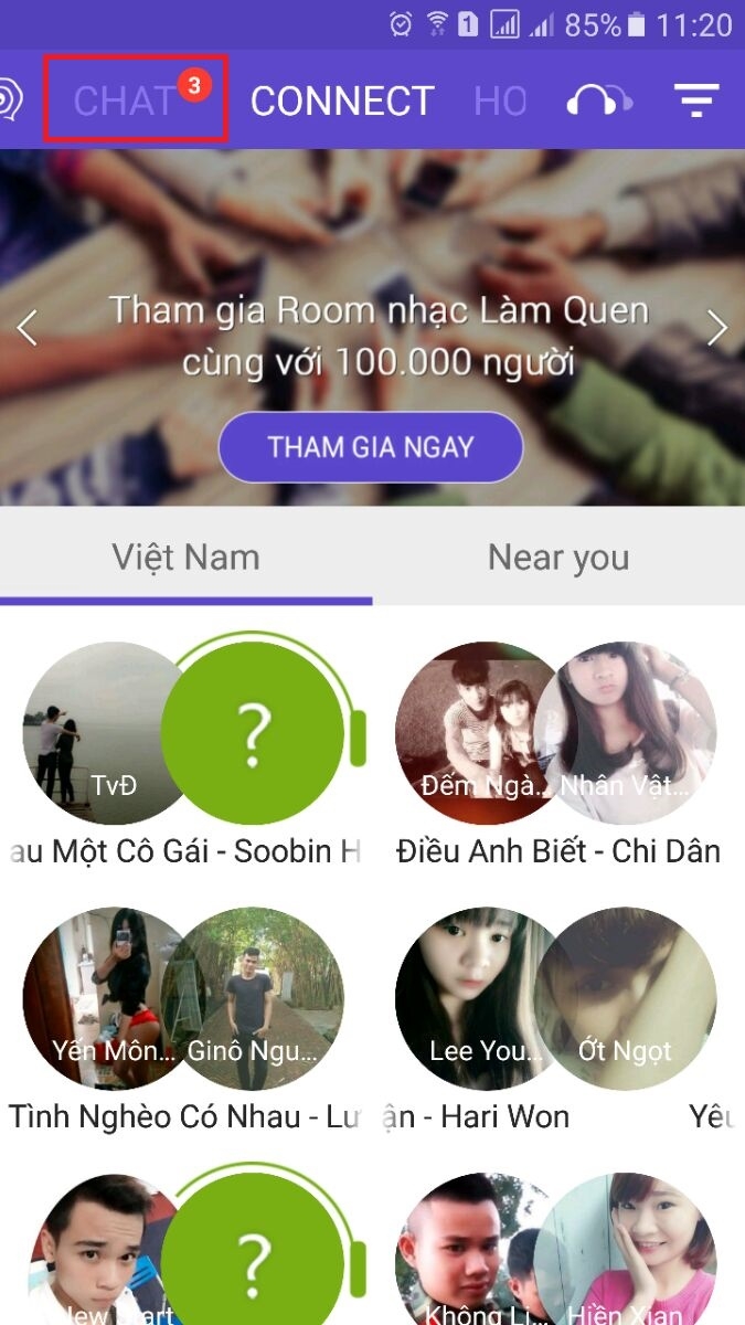 nhắn tin miễn phí Mocha
