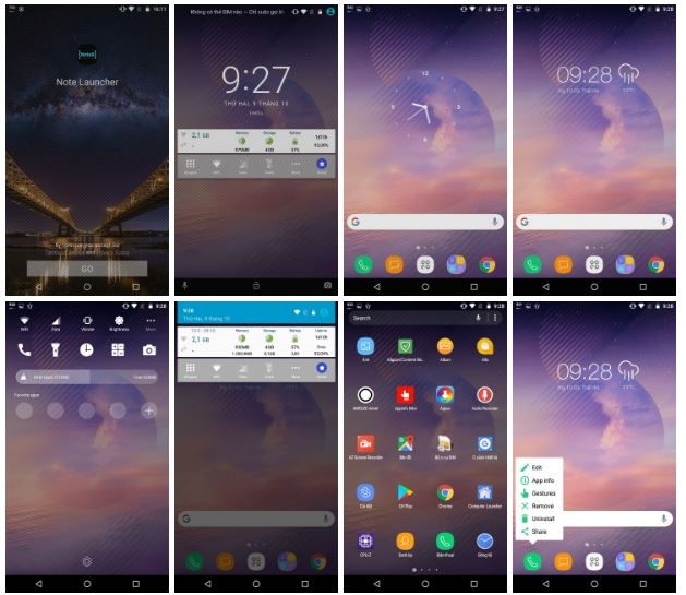 note8 launcher
