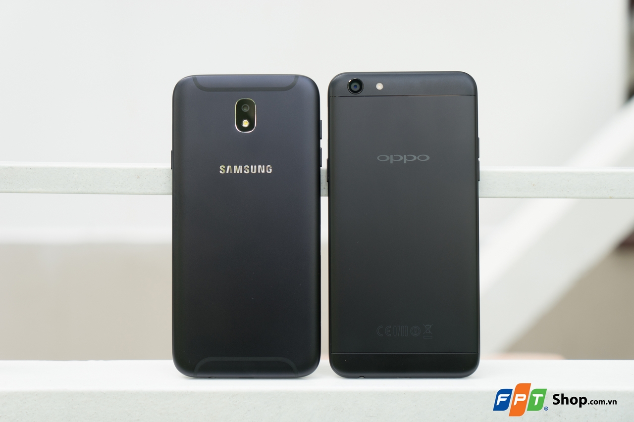 so sánh OPPO F3 và Samsung Galaxy J7 Pro