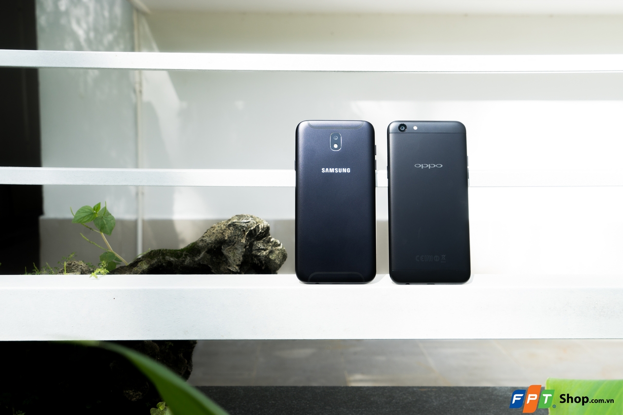 so sánh OPPO F3 và Samsung Galaxy J7 Pro