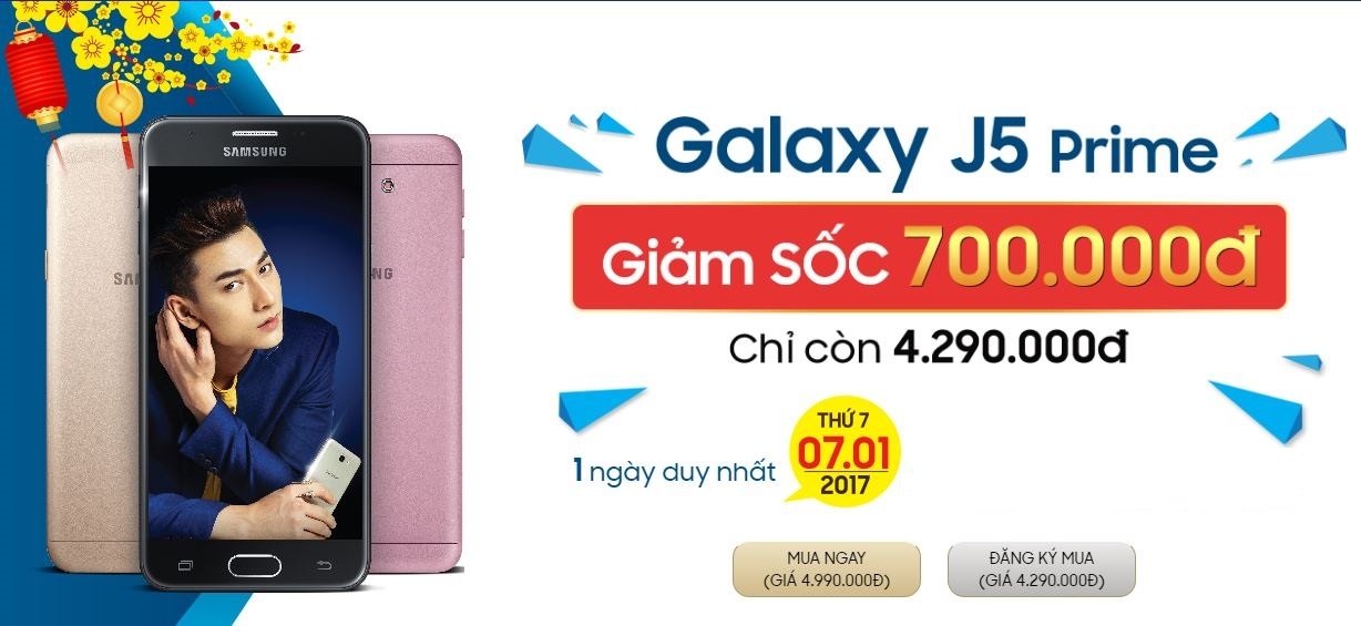 Samsung Galaxy J5 Prime giam gia