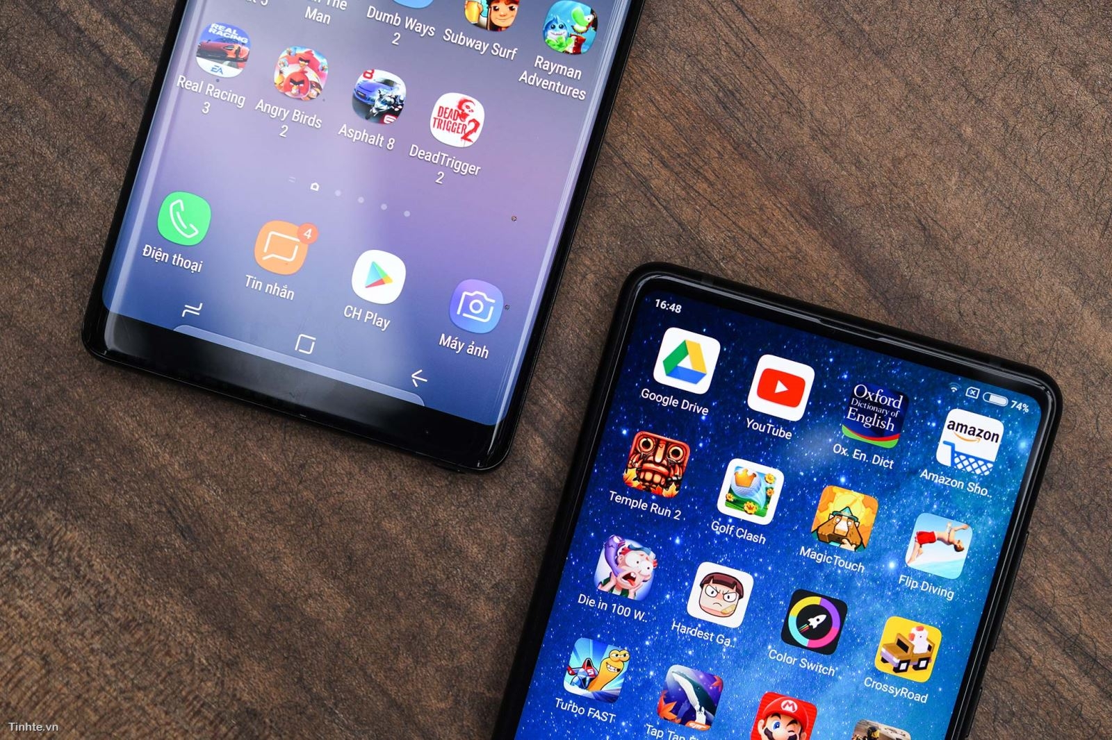 so sánh Samsung Galaxy Note8 và Xiaomi Mi Mix 2