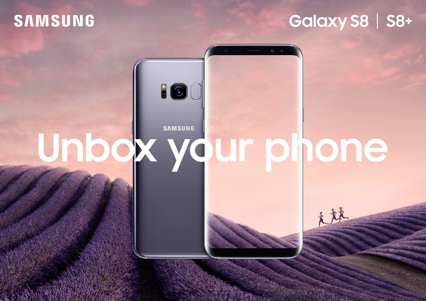 samsung galaxy s8 tím khói