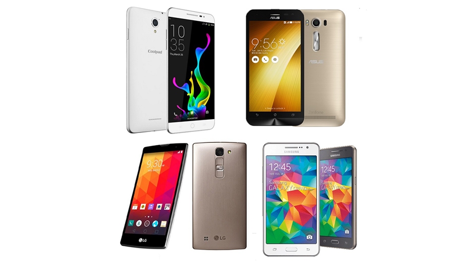 so sanh cau hinh coolpad sky, zenfone 2, lg magna, galaxy grand
