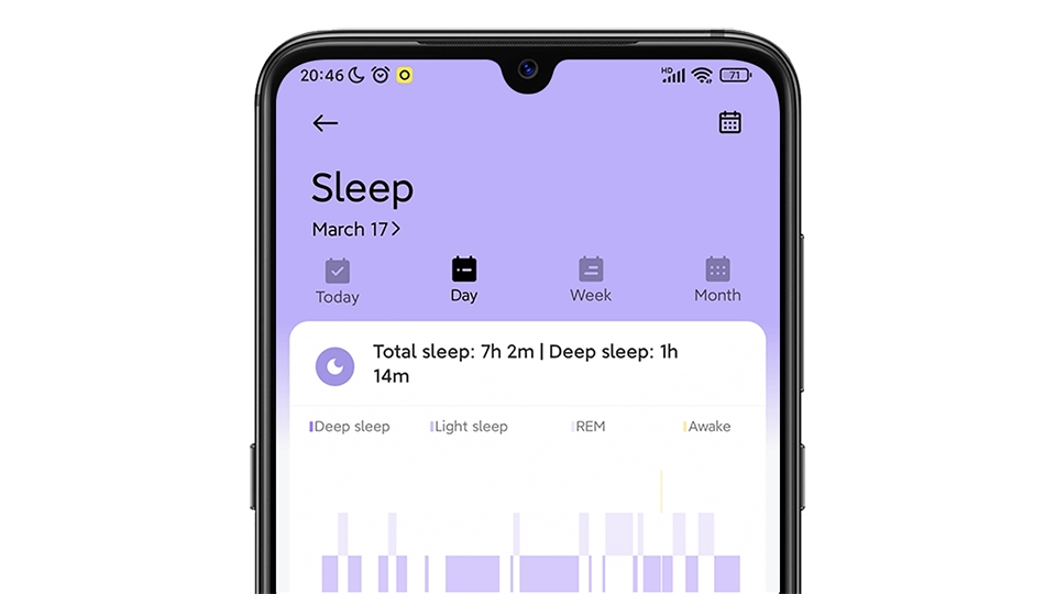 Theo dõi giấc ngủ trên Xiaomi Mi Band 6