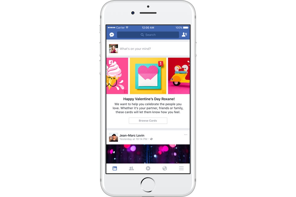 Facebook giới thiệu tính năng Valentine Day