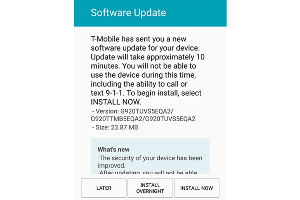Firmware tháng 2 của Galaxy S6/ S6 edge không bao gồm tính năng mới Firmware tháng 2 của Galaxy S6/ S6 edge không bao gồm tính năng mới