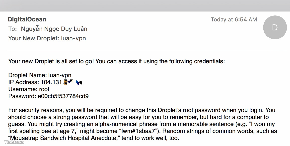 Tạo máy chủ và cài VPN Tạo máy chủ và cài VPN