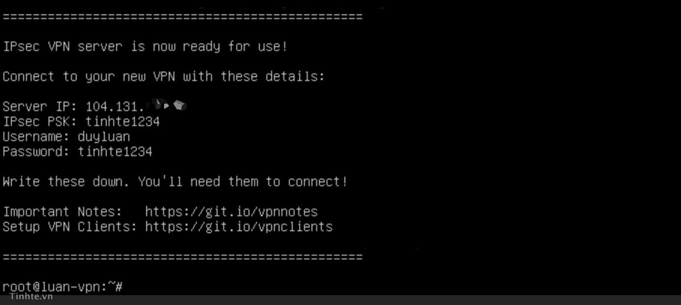 Tạo máy chủ và cài VPN Tạo máy chủ và cài VPN