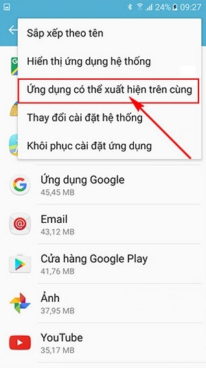 Lỗi lớp phủ màn hình Samsung galaxy j7