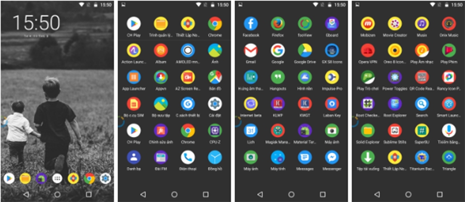 Tải về bộ icon mang phong cách Android 8.0 Oreo