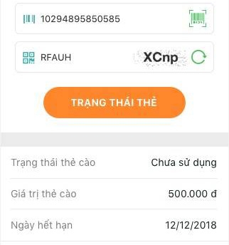 Kiểm tra thẻ cào Viettel đã được nạp hay chưa?