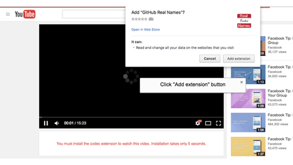 Facebook Messenger đang có malware hoành hành dưới dạng liên kết video