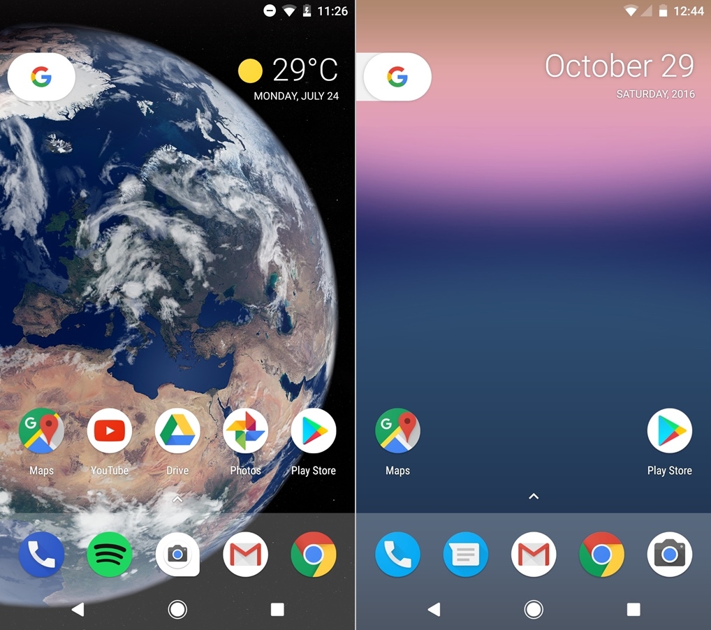 Sự khác nhau về giao diện giữa hai phiên bản Android 8.0 Oreo và Android 7.0 Nougat