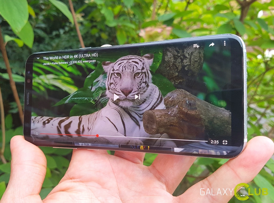 Youtube phát hành bản cập nhật cho phép người dùng xem video HDR trên Galaxy S8/S8+