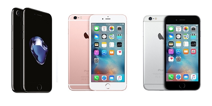 So sánh cấu hình iPhone 7 với iPhone 6s và iPhone 6 345