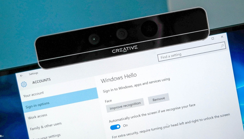 Sự kết hợp giữa Windows Hello và công nghệ Intel RealSense Sự kết hợp giữa Windows Hello và công nghệ Intel RealSense