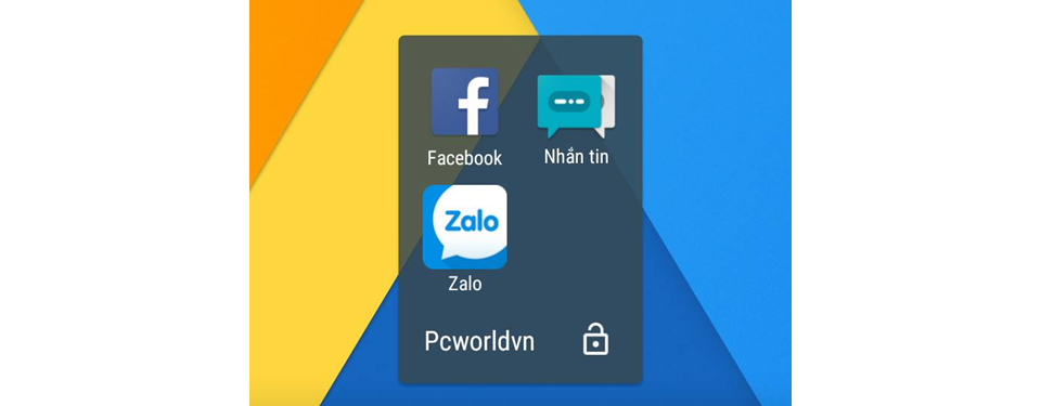 Tạo thư mục để khóa nhiều ứng dụng trên Obi MV1