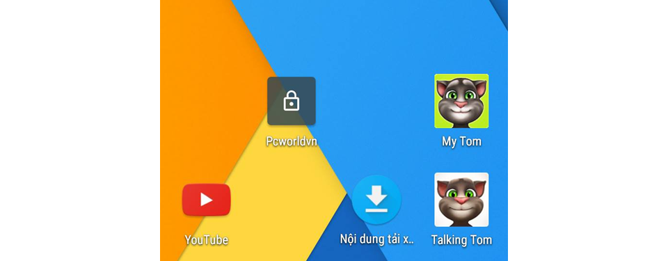 Tạo thư mục để khóa nhiều ứng dụng trên Obi MV1