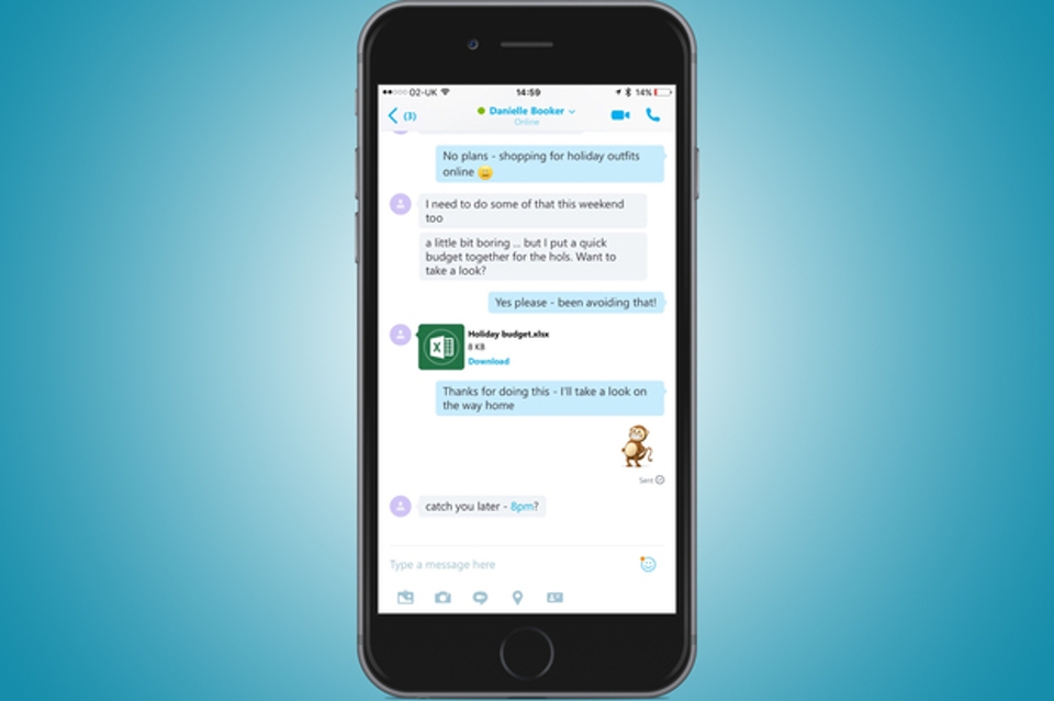 Skype đã cho phép gửi file đến người nhận offline