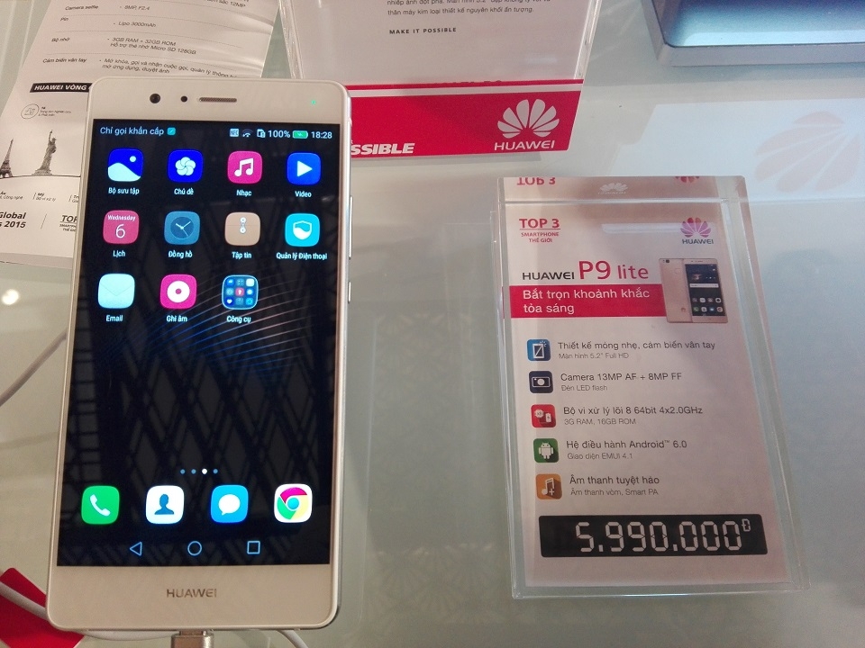 Smartphone Huawei P9 chính thức ra mắt tại Việt Nam