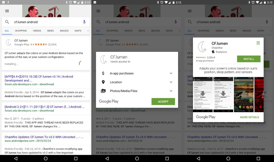 Google cho phép cài đặt ứng dụng ngay từ trang tìm kiếm Google cho phép cài đặt ứng dụng ngay từ trang tìm kiếm