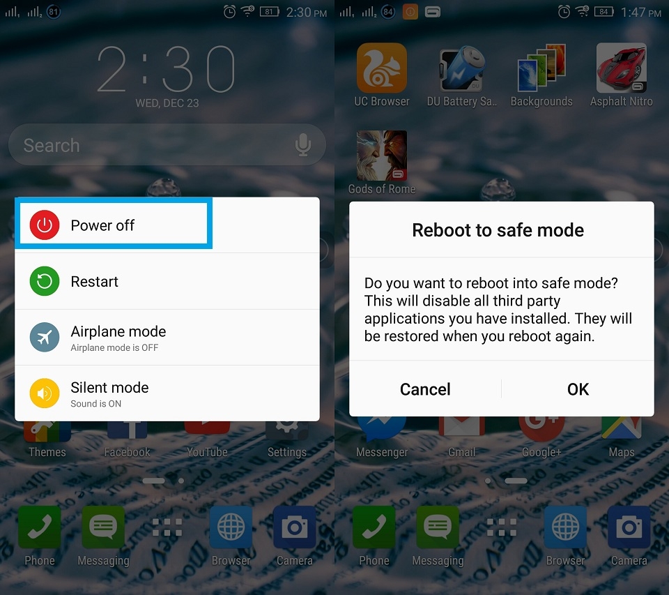 Cách khởi động chế độ Safe Mode trên thiết bị Android