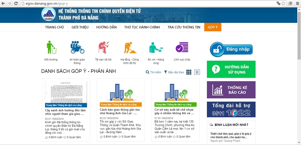 Đà Nẵng giới thiệu ứng dụng để người dân góp ý trực tiếp Đà Nẵng giới thiệu ứng dụng để người dân góp ý trực tiếp