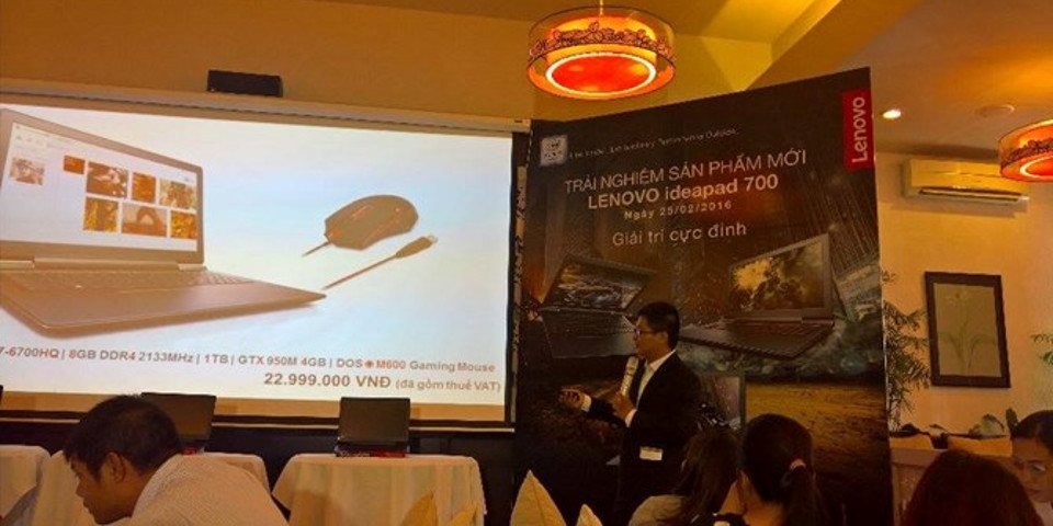 Laptop Lenovo Ideapad 700 ra mắt tại Việt Nam