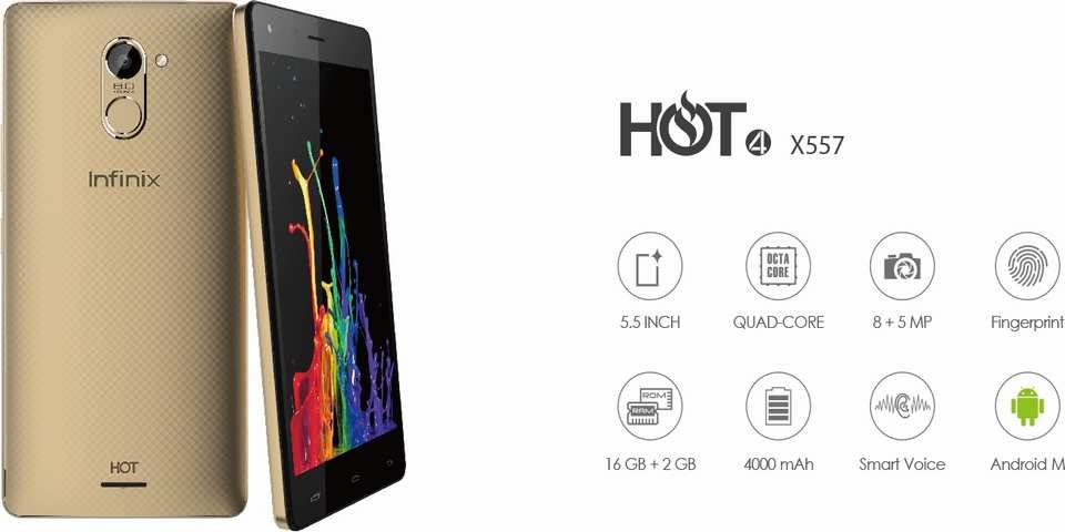 Những điểm nhấn trên Infinix Hot 4