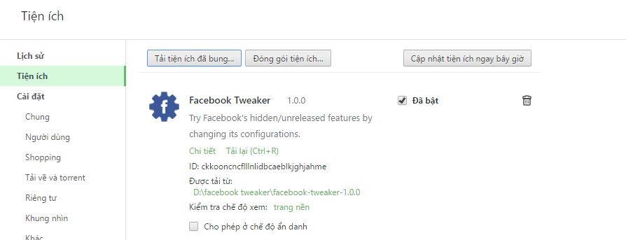 Facebook Tweaker - Mở những tính năng ẩn để lướt Facebook càng thêm thú vị