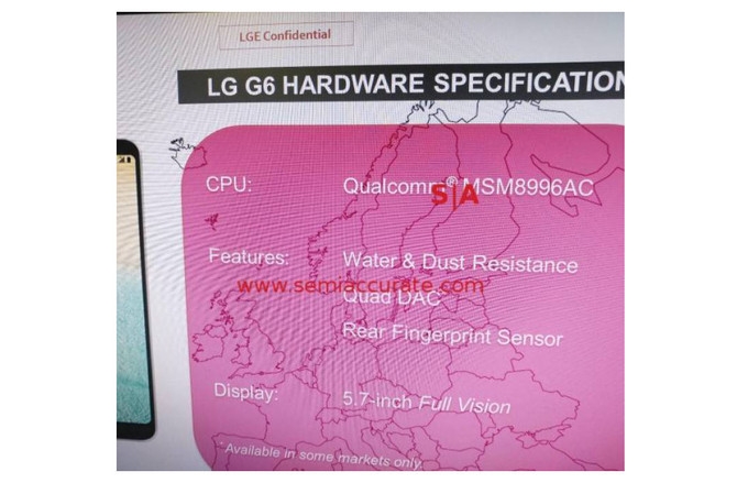 Lộ rõ thông tin LG G6 sẽ trang bị vi xử lý SnapDragon 821 Lộ rõ thông tin LG G6 sẽ trang bị vi xử lý SnapDragon 821