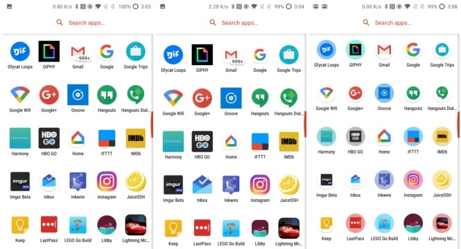 Giao diện của Nova Launcher 5.5 beta 7