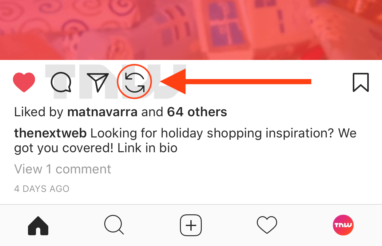 Tính năng Regram trên Instagram