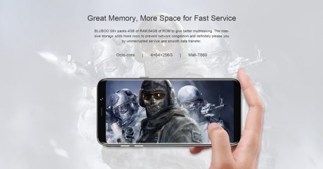Cấu hình của Bluboo S8+