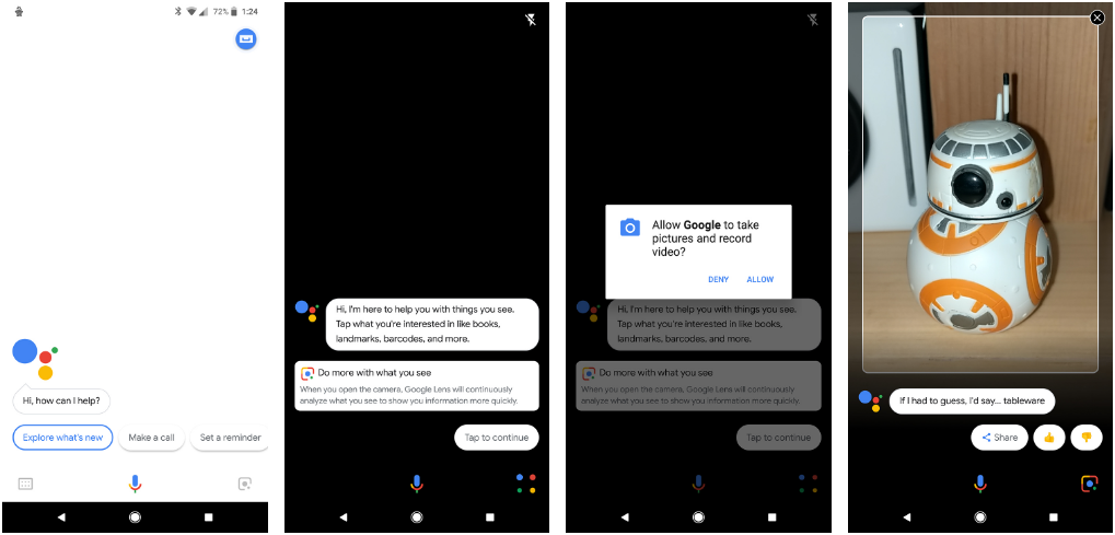 Google Lens trên Google Assistant
