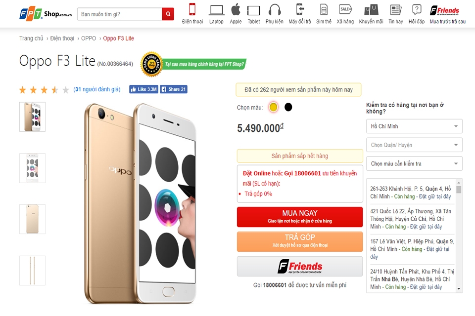 Với 5.5 triệu, OPPO F3 Lite có gì hấp dẫn?