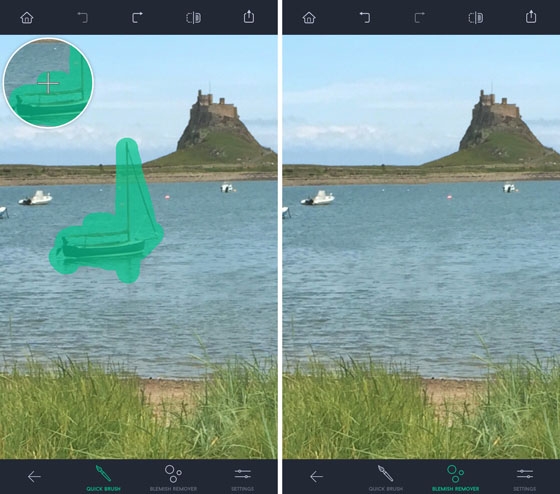 TouchRetouch xóa chi tiết thừa trên iPhone