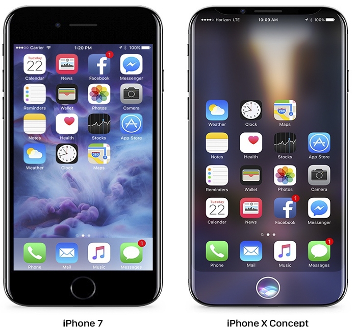 Concept iPhone 8 đẹp không tì vết