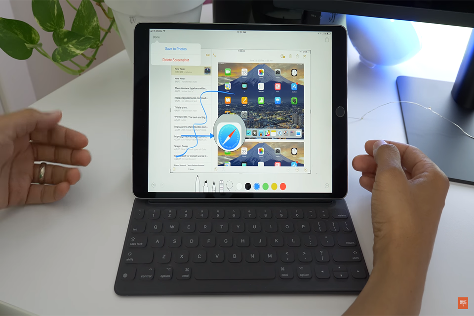 Mẹo hay cho việc chụp ảnh màn hình trên iOS 11
