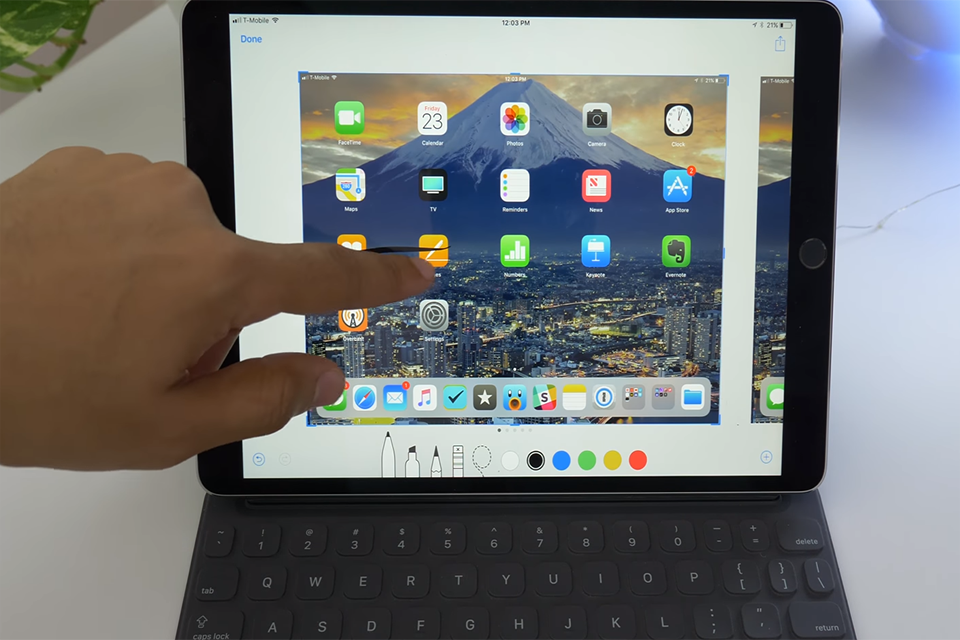 Mẹo hay cho việc chụp ảnh màn hình trên iOS 11