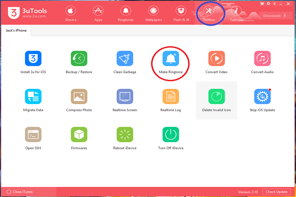 Chọn Make Ringtone để cắt nhạc Hướng dẫn cách cài nhạc chuông cho iPhone