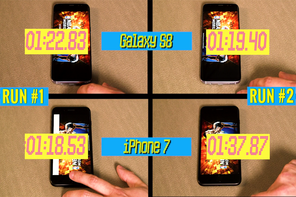 Galaxy S8 và iPhone 7 Plus, đâu là smartphone nhanh nhất