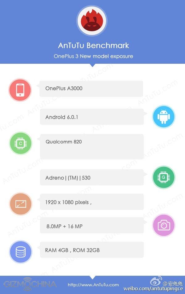 Lộ thêm thông tin OnePlus 3 với tính năng sạc nhanh