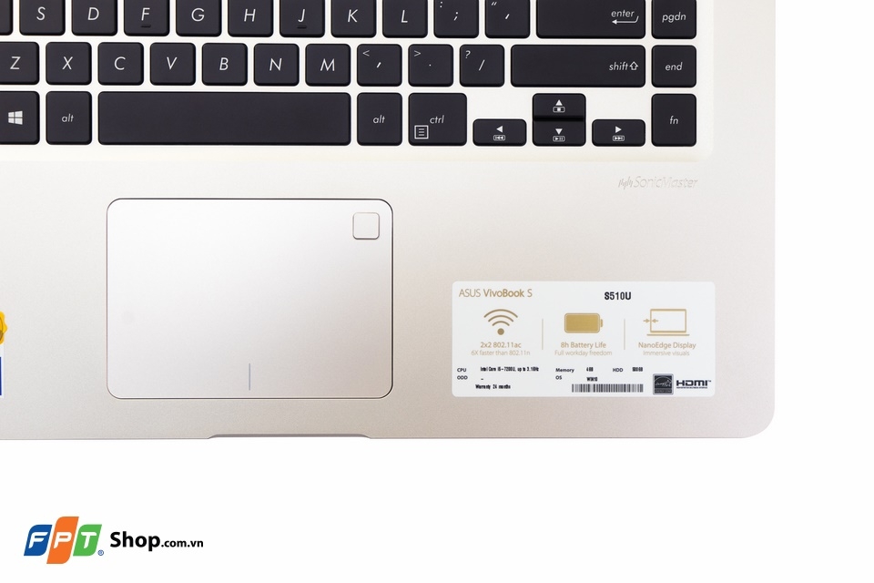 Asus Vivobook S15 S510: Chiếc laptop có bảo mật siêu cao