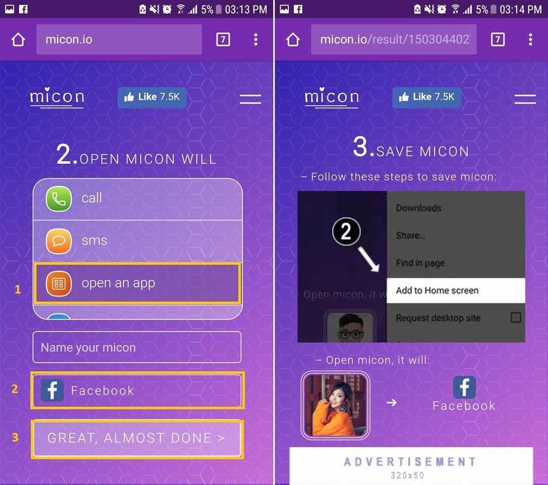 Biến ảnh cá nhân thành icon ứng dụng