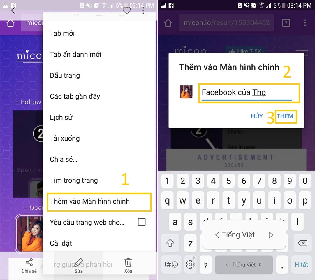 Biến ảnh cá nhân thành icon ứng dụng